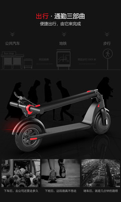 歡喜X7鋰電池電動滑板車 成人折疊代駕出行的智能新選擇